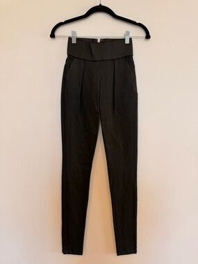 Tiger Mist Black Back It Up High-Waist Straight Leg Pant
